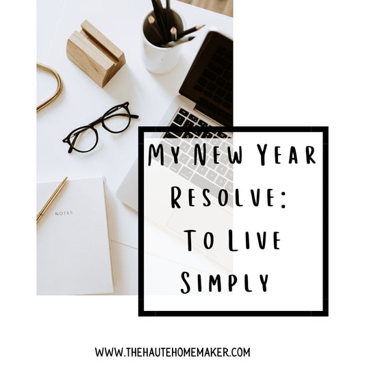 A New Year Resolve: Delighting In The Simple
