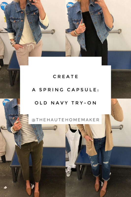 Spring Capsule Old Navy Try-on