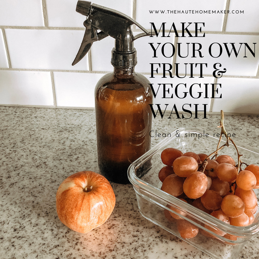 Make your own fruit/veggie wash